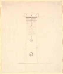 Esquisse pour un monument commémoratif pour Sinclar (Sinclair)