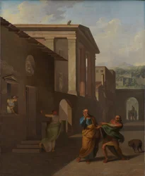 La sage-femme prenant congé de la fille d