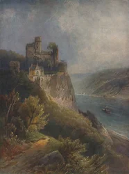 Burg Rheinstein, Château de Rheinstein, 1923