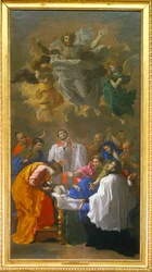 Saint Francois-Xavier rappelant à la vie la fille d