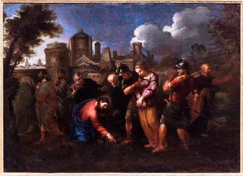 La femme adultère (huile sur toile)