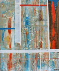 Bulles abstraites aux couleurs vives