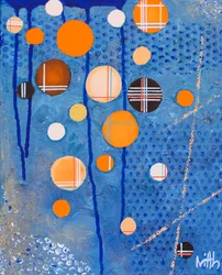 Motifs circulaires aux couleurs vives