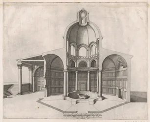 Speculum Romanae Magnificentiae : Intérieur du Latran, 16e siècle