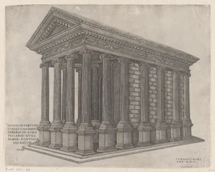 Temple de Fortuna, Rome, 1550
