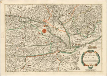 Carte de 1663 de la Haute et Basse Hongrie, de la Transilvanie, de la Slovénie, de la Croatie et de la Dalmatie, publiée par Nicolas Berey