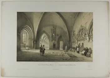 Vue du cloître de la cathédrale de Mayence, deuxième planche de l