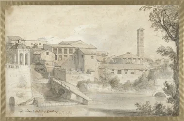 Île Tibérine avec le monastère de San Bartolommeo