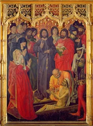 La Résurrection de Lazare, panneau central du triptyque, 1461
