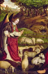 Le Triptyque de Moïse et le Buisson Ardent, c.1476 (détail)
