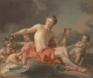 Apollon couronnant les Arts