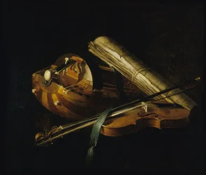 Nature morte avec des instruments de musique, 1756