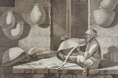 Le Fabricant de Paniers, du Volume II Arts et Métiers de 