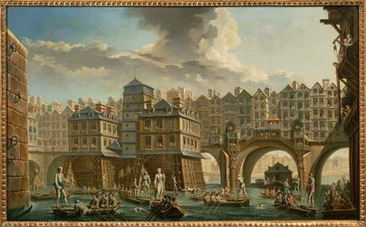 Paris, joute des bateliers entre le Pont Notre-Dame et le Pont au Change