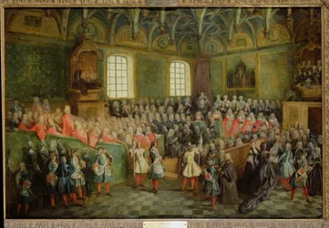 Lit de justice tenu au Parlement à la majorité de Louis XV (1710-74), 22 février 1723