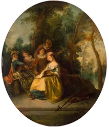 Concert dans le parc, 1738