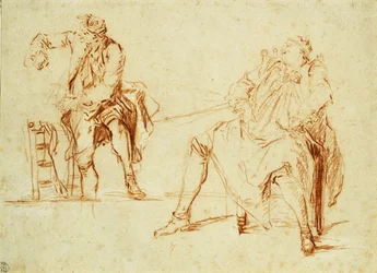 Études de deux hommes