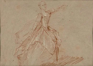 Étude pour La danse entre le pavillon et la fontaine