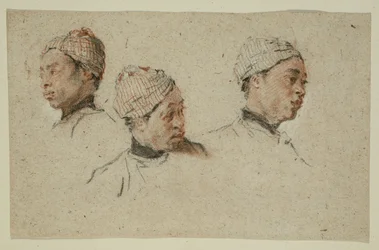 Trois études de la tête d