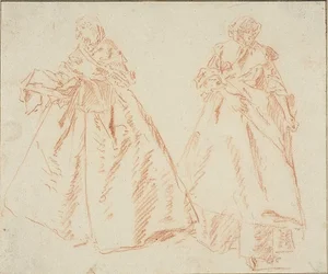 Deux femmes debout