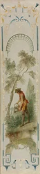 Panneaux muraux : Le Jardinier, Horticulture, La Vigne, La Balançoire, c. 1723-1727