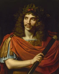 Molière dans le rôle de Jules César dans La Mort de Pompée de Pierre Corneille