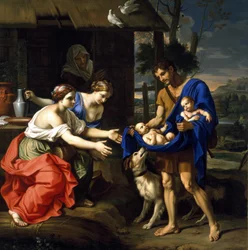 Le berger Faustulus amenant Romulus et Remus à sa femme