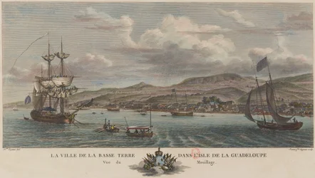 Mouillage de Basse-Terre en Guadeloupe en 1776