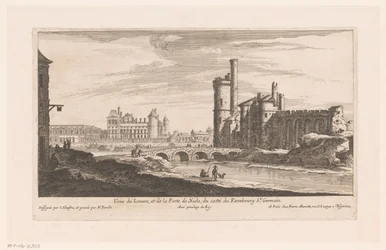 Vue du Louvre et de la Porte de Nesle
