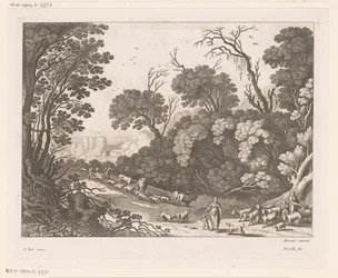 Bergers avec troupeau