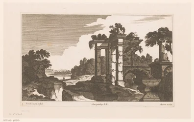 Paysage avec ruines antiques