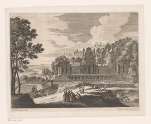 Paysage avec château