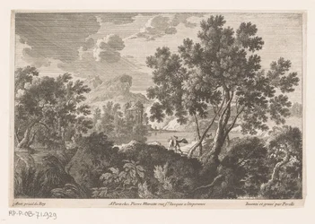 Paysage avec ruine