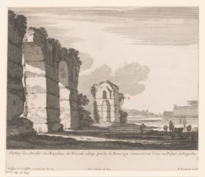 Paysage avec ruines et bergers