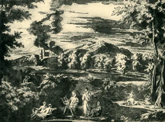 Paysage avec Orphée et Eurydice, milieu du XVIIe siècle, 1943