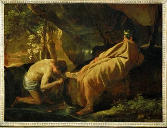 Midas à la source du Pactole (peinture sur toile)