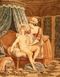 La Toilette, gravée par Louis Marin Bonnet (1736-93)