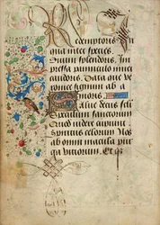Page de texte décorée