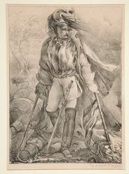 Cuirassier Français portant un drapeau