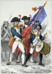 La patrie en danger : Volontaires de la Première République (1792-1799) partant pour la guerre
