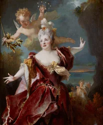 Portrait de Marie Anne de Châteauneuf, dite Mademoiselle Duclos, dans le rôle d