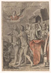 Triomphe du Christ avec des figures de l