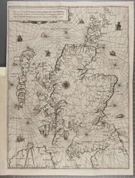 Carte, de La Navigation du Roi Jacques V, autour de l