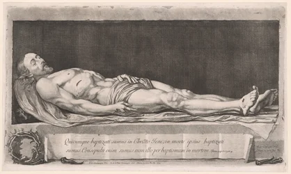 Le Christ Mort Gisant dans le Sépulcre