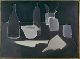 Nature morte, grisaille