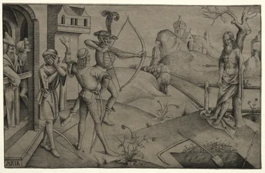 Les Fils du Roi Tirant sur le Corps de leur Père Mort