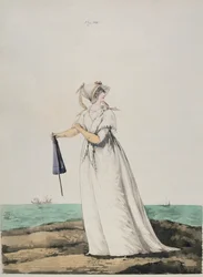 Robe de matinée au bord de la mer de la 