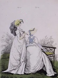 Robes du matin, figs. 338 et 339 de `Galerie de la mode