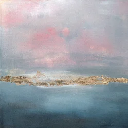 Ciel rose, horizon doré