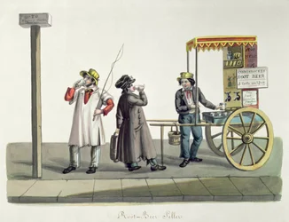 Vendeur de root beer, vers 1840